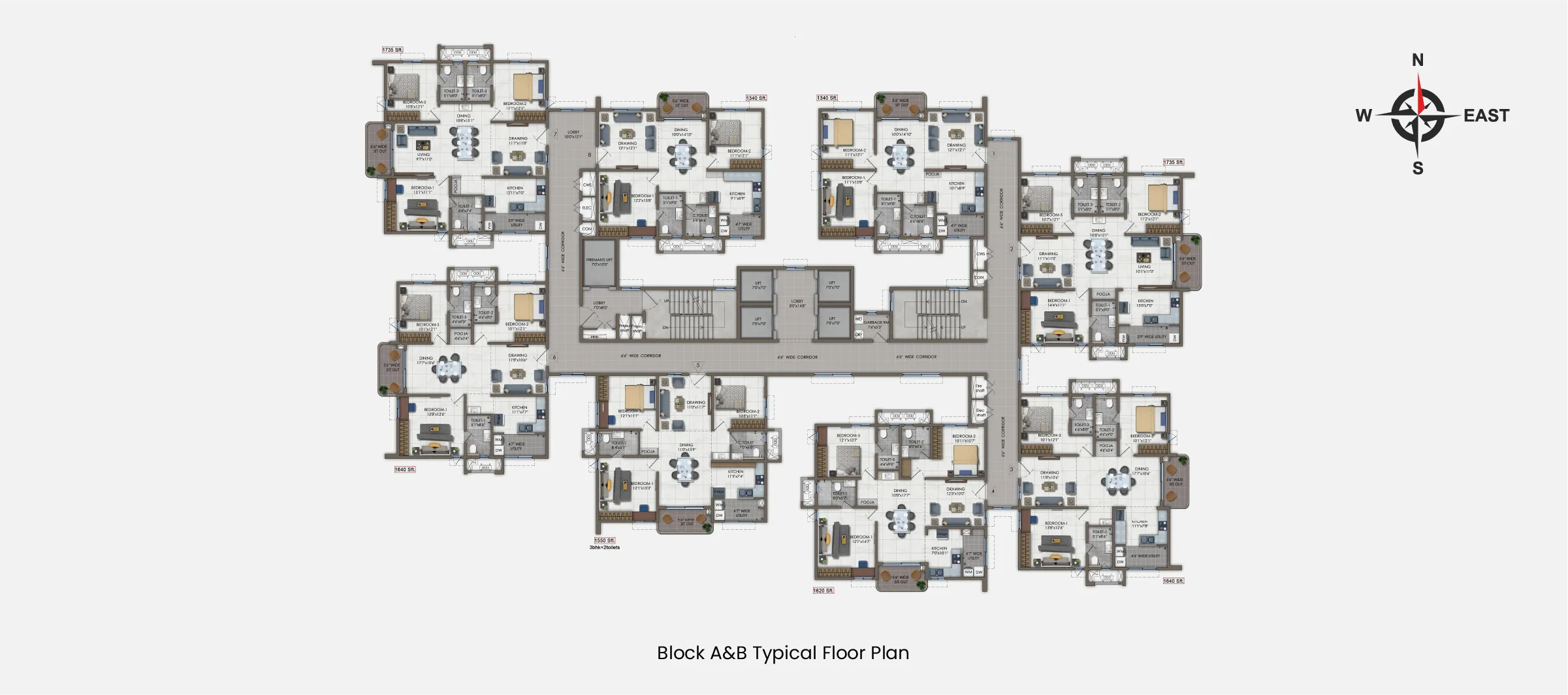 Floor Plans-East Facing 2